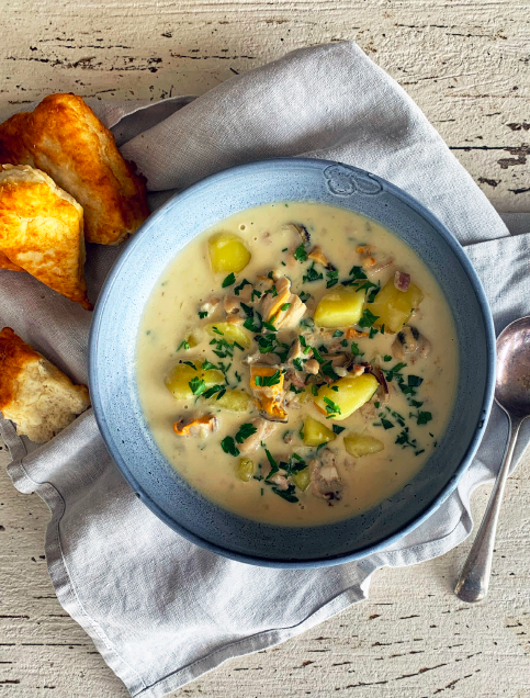 Recipe: Mussel Chowder + Fry Bread — Eat New Zealand